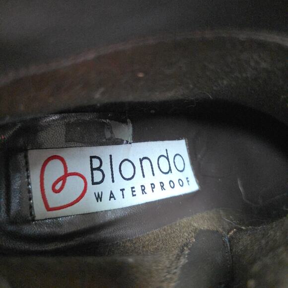 Blondo Waterproof 6.5 Dark Camo Nivada Ankle Boots Distressed look. Leather Fun - Picture 9 of 14